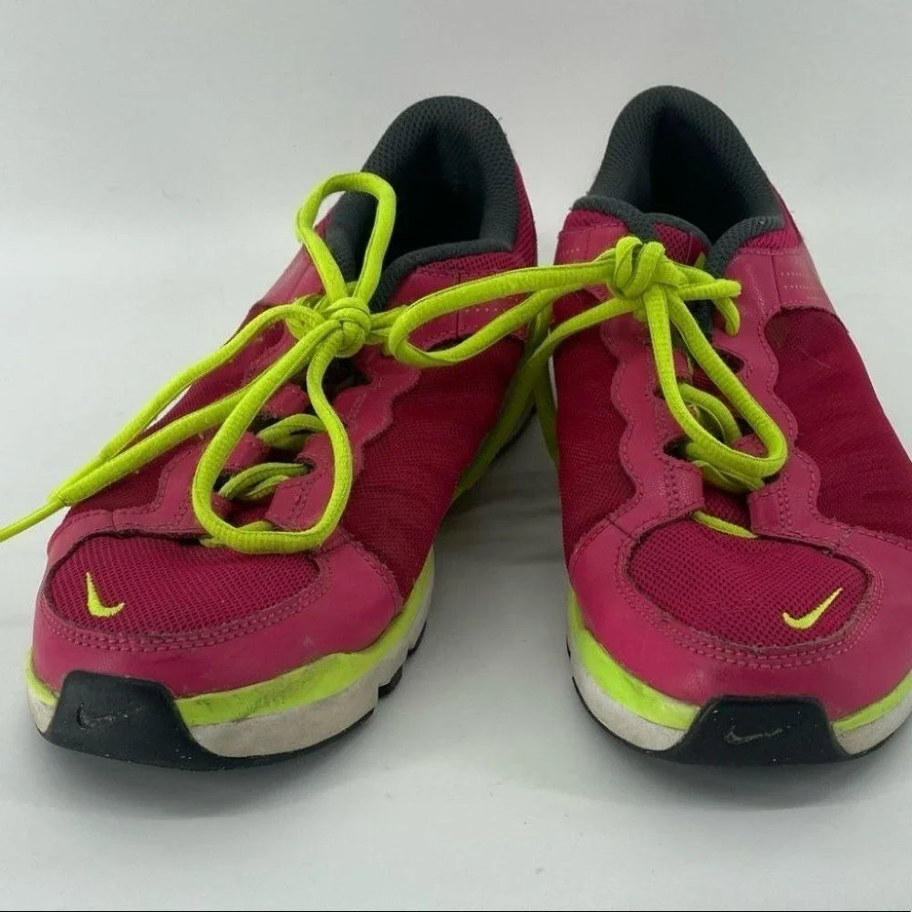 Nike Running Shoes Lightweight Athletic Training Sneakers‎ Pink Yellow 8.5